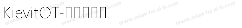 KievitOT字体转换