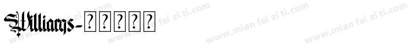 Williams字体转换
