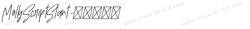 MollyScriptSlant字体转换