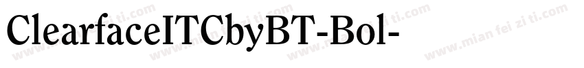 ClearfaceITCbyBT-Bol字体转换