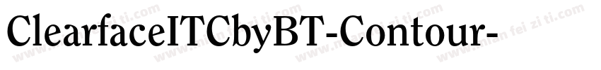 ClearfaceITCbyBT-Contour字体转换