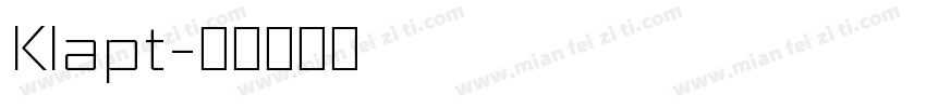Klapt字体转换