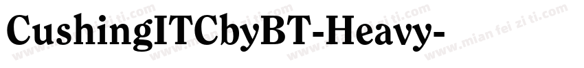 CushingITCbyBT-Heavy字体转换
