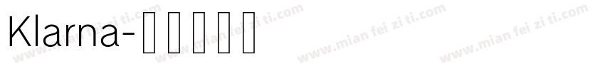 Klarna字体转换