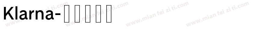 Klarna字体转换