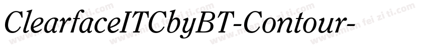 ClearfaceITCbyBT-Contour字体转换