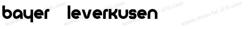 Bayer04Leverkusen字体转换