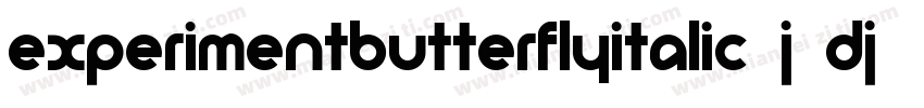 ExperimentButterflyItalic-j8Dj字体转换