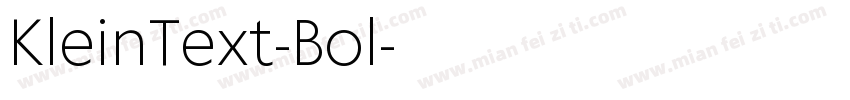 KleinText-Bol字体转换