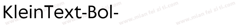KleinText-Bol字体转换