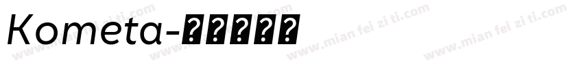 Kometa字体转换
