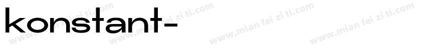 konstant字体转换