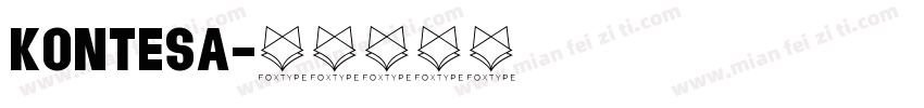 Kontesa字体转换