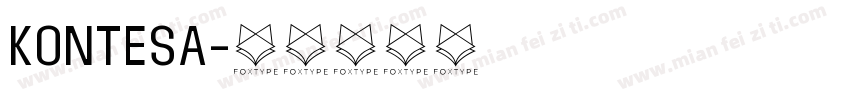 Kontesa字体转换