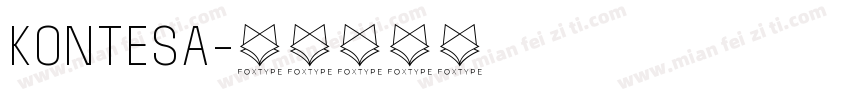 Kontesa字体转换