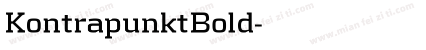 KontrapunktBold字体转换