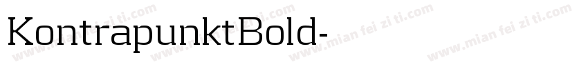 KontrapunktBold字体转换
