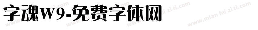 字魂W9字体转换
