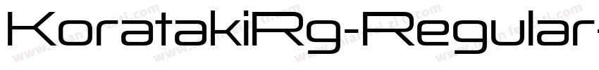 KoratakiRg-Regular字体转换