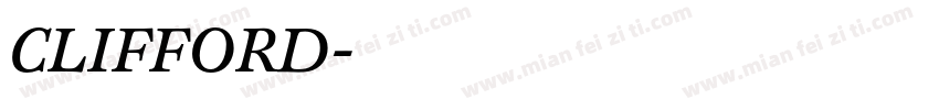 CLIFFORD字体转换