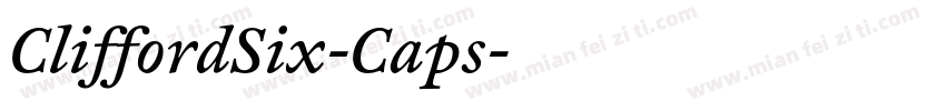 CliffordSix-Caps字体转换