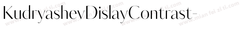 KudryashevDislayContrast字体转换