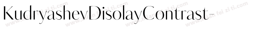 KudryashevDisolayContrast字体转换