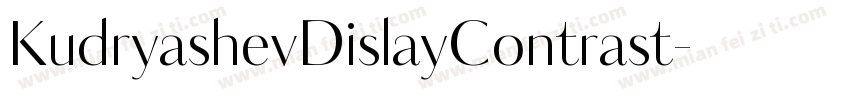 KudryashevDislayContrast字体转换