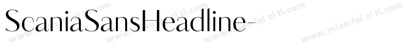 ScaniaSansHeadline字体转换