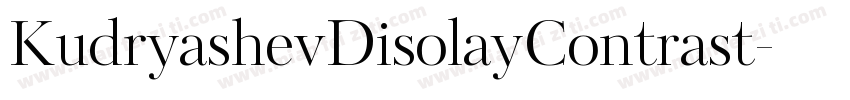 KudryashevDisolayContrast字体转换