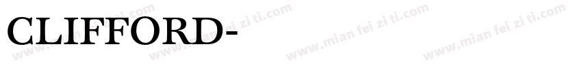 CLIFFORD字体转换