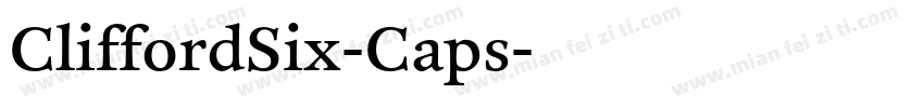 CliffordSix-Caps字体转换
