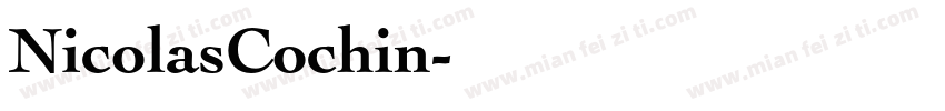 NicolasCochin字体转换