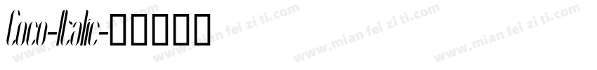Coco-Italic字体转换