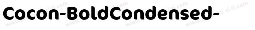 Cocon-BoldCondensed字体转换
