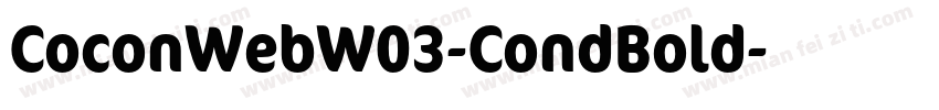 CoconWebW03-CondBold字体转换