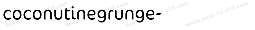 coconutinegrunge字体转换