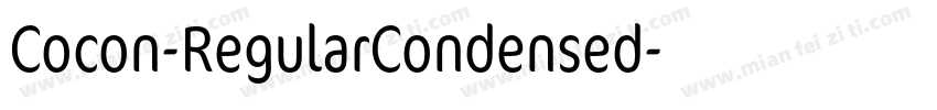 Cocon-RegularCondensed字体转换