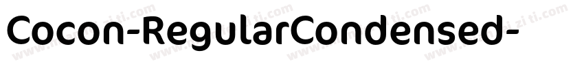 Cocon-RegularCondensed字体转换