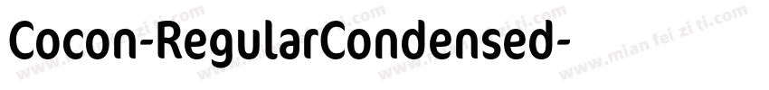 Cocon-RegularCondensed字体转换