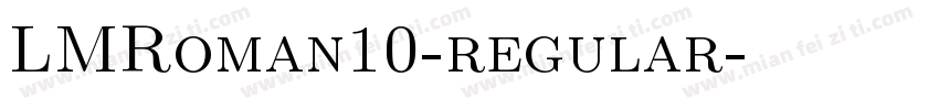 LMRoman10-regular字体转换