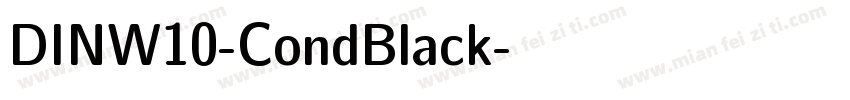 DINW10-CondBlack字体转换