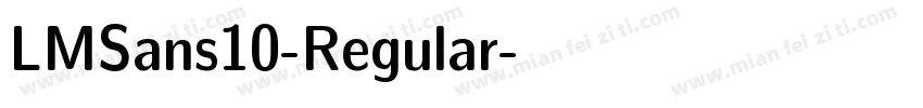 LMSans10-Regular字体转换