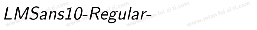 LMSans10-Regular字体转换