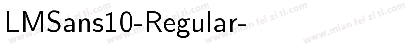 LMSans10-Regular字体转换