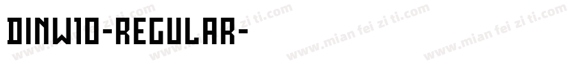 DINW10-Regular字体转换