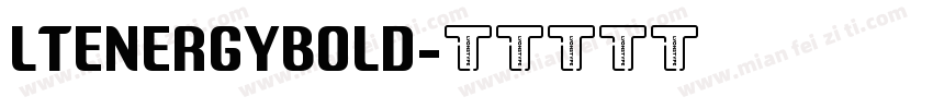 LTENERGYBOLD字体转换