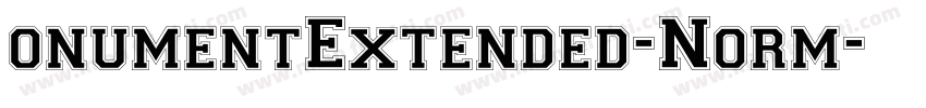 onumentExtended-Norm字体转换