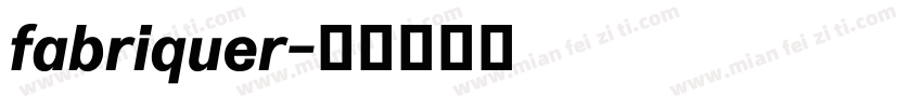fabriquer字体转换