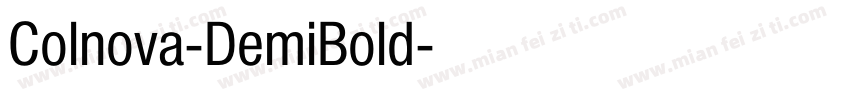 Colnova-DemiBold字体转换